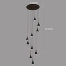 Axyaa Modern LED Pendant Light Chandeliers for Living Room Staircase Hanging Lamp
