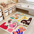 Axyaa Cartoon Girl Bedroom Carpet, Baby Crawling Mat, Plush Soft Rug