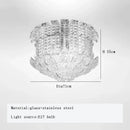Axyaa Light Luxury Glass Chandelier for Living Room and Restaurant