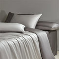 Axyaa Luxe Silk Bedding Set: Smooth Nude Sleeping Essentials