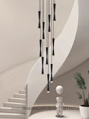 Axyaa Nordic LED Chandelier for Modern Villa Staircase Lighting