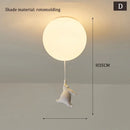 Axyaa Nordic Astronaut PVC Ball LED Pendant Lamp for Children's Nursery Room