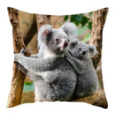 Axyaa Koala Panda Polyester Pillow Cover 45x45cm
