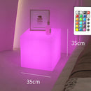 Axyaa RGB Cubic Floor Lamp: 16 Colors, Dimmable, Rechargeable/AC Powered