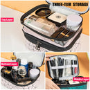 Axyaa Doublelayer Waterproof PVC Makeup Bag - Travel-friendly Portable Washbag
