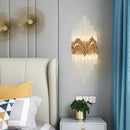 Axyaa Crystal European Wall Lamp for Bedroom, Hallway, and Corridor