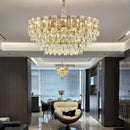 Axyaa Modern Crystal Chandelier Pendant Lighting for Dining Room and Living Room