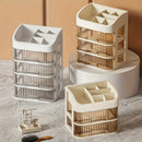 Axyaa Makeup & Jewelry Storage Box: Large Capacity Transparent Drawer Organizer