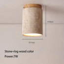 Axyaa Japanese Style LED Round Ceiling Lamp for Living Room Balcony 110-220V