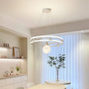 Axyaa Modern Luxury Ring Chandelier for Living Room, Bedroom, Study - Nordic Style LED Lighting