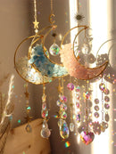 Axyaa Prism Sun Catcher Wind Chimes Moon Rainbow Maker Garden Home Decor Gift