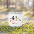 Enamel Mug Custom Name Tea Coffee Wine Mugs for Maid of Honor by Axyaa