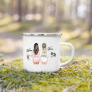 Enamel Mug Custom Name Tea Coffee Wine Mugs for Maid of Honor by Axyaa