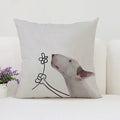 Bull Terrier Art Anime Pillow Cover 40x40 Axyaa Home Decor Throw Pillow