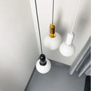 Axya Modern Glass Ball LED Chandeliers Black Gold Hanging Lamp