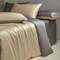 Axyaa Luxe Silk Bedding Set: Smooth Nude Sleeping Essentials