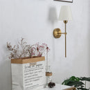 Axya Retro Wall Lamp: Luxury Fabric Lampshade Sconce for Bedroom, Bathroom, TV Wall