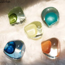 Axyaa Small Mouth Glass Vase: Hydrop n. Vessels for Flowers, Decorative & Dried Flower Arrangement