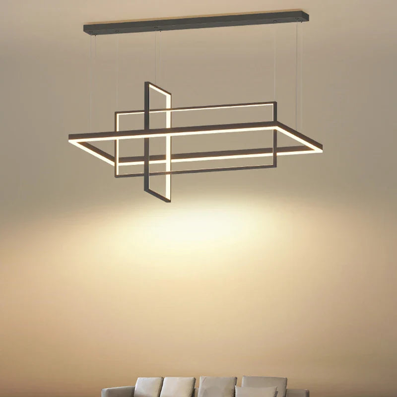 Axyaa Stainless Steel LED Chandelier for Nordic Home Decor