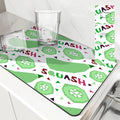 Axyaa Fruit Print Drying Mat for Kitchen, Absorbent & Anti-Slip Placemat