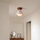 Axyaa Retro Style Yellow Cave Stone Ceiling Light for Hallway and Dressing Room