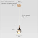 Axyaa Teardrop Crystal Pendant Light for Kitchen & Bedroom - Mini Pendant Lighting