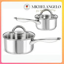 Axyaa Stainless Steel Soup Pot with Steamer Set - Stovetop Compatible
