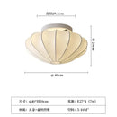 Axyaa Silk Light Japanese Ceiling Lamp: Zen Retro Style for Living Room, Study, Art