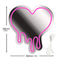 Axyaa Heart LED Makeup Mirror Lamp Neon Light for Girls Bedroom