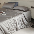 Axyaa Mulberry Silk Comforter Cover - Solid Color Quilt Cover with Zipper Closure