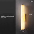 Axyaa Black Gold Marble Wall Sconce for Parlor Bedroom Dining Room