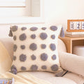 Axyaa Bohemian Chenille Throw Pillowcase with Tufted Tassels