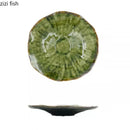 Axyaa Retro Ceramic Lotus Leaf Dinner Plate - Molecular Food Specialty Tableware