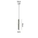 Axyaa LED Cylinder Chandelier for Home Décor - Modern Brass Silver Design