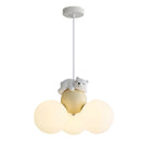 Axya Teddy Bear Chandelier: Warm, Eye Protection Light for Children's Room