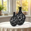 Axyaa Large-Bellied & Small-Mouthed Vase: Glass Home Decoration for Stylish Vase Placement
