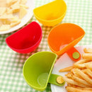 Axyaa Condiment Bowls - Set of 4 Dip Clip Sauce Dishes for Kitchen Gadget