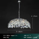 Axyaa Luxury Crystal Chandelier: Modern, Retro Style Lighting Fixture for Living, Dining & Bedroom