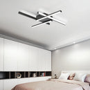 Axyaa Modern Black LED Ceiling Light 50cm 32W for Bedroom, Living Room, Office
