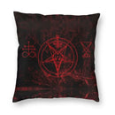 Axyaa Hail Satan Pattern Sofa Cushion Cover Pillowcase Home Decoration Party Car Bedding