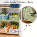 Axyaa Green Foldable Storage Baskets Set for Desktop Organization