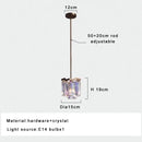 Axyaa Italian Crystal Round LED Pendant Lamp for Luxury Living and Dining Rooms