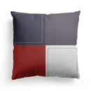 Axyaa European Beige Flag Pillow Cover - 45x45, British Style, Mediterranean Influence