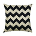 Axyaa Abstract Geometry Linen Pillowcase 45*45cm Square Home Sofa Decor Cover