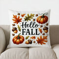 Axyaa Fall Pumpkin Flower Happy Fall Pillow Cover for Sofa Bedroom Car