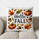 Axyaa Fall Pumpkin Flower Happy Fall Pillow Cover for Sofa Bedroom Car