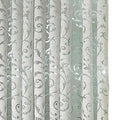 Axyaa Floral Jacquard Tulle Curtains: European Retro Style for Living Room Decor