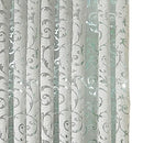 Axyaa Floral Jacquard Tulle Curtains: European Retro Style for Living Room Decor