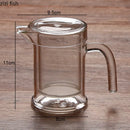 Axya Double Layer Glass Teapot for Tea and Coffee Brewing
