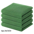 Axyaa Waffle Weave Kitchen Towel Set Absorbent Quick Dry Dishcloth Wash Cloth